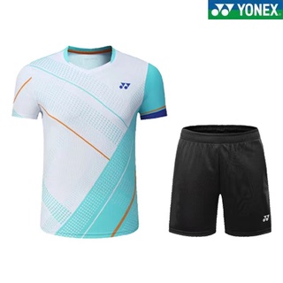 Yonex เสื้อผ้าแบดมินตัน แขนสั้น ระบายอากาศ แบบแห้งเร็ว เหมาะกับการแข่งขันวอลเลย์บอล เทนนิส สําหรับผู้ชาย และผู้หญิง