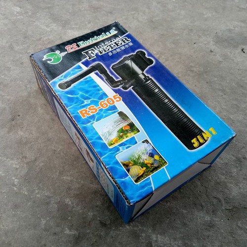 3-in-1 Mini Aquarium Pump, Sprayer,เครื่องกรองน้ํา (RS-605)