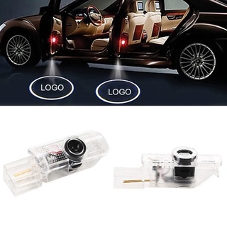 โคมไฟโปรเจคเตอร์ LED ลายโลโก้ Maybach สําหรับ Benz R-Class GL ML Ghost Shadow 2 ชิ้น