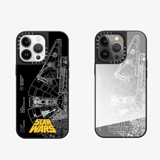 CASETiFY เคสโทรศัพท์มือถือ PC แข็ง ลาย Star Wars Millennium Falcon สําหรับ For iPhone 7 8 Plus 7+ 8+ X XS XR 11 12 13 Pro 13Pro Max