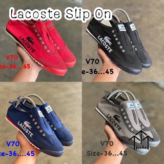 Lacoste Slip On  🌵🌈 แบบสวม เนื้อผ้า