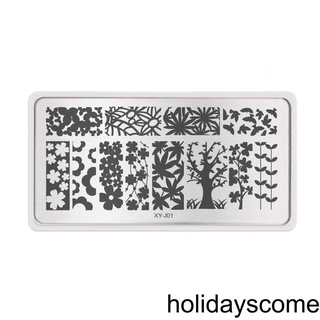 [HCLM] 1pc Nail Stencils Nails Art Stamp Templates Plates for Gel Nail Polish Manicure Image Plate