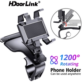 ที่วางโทรศัพท์มือถือ Hdoorlink หมุนได้ 1200 องศาสําหรับติดรถยนต์