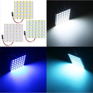 หลอดไฟอ่านหนังสือ LED 48 SMD 5050 T10 W5W C5W C10W Festoon พร้อมฐานอะแดปเตอร์ 2 ชิ้น สําหรับติดหลังคารถยนต์