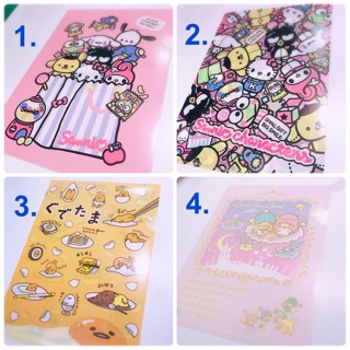 แฟ้มเอกสาร A4 สุดน่ารัก Sanrio Japan แฟ้มใส่เอกสาร แฟ้มพลาสติก