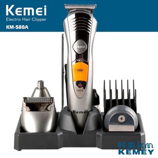 Kemei km 580a 7in1 เครื่องโกนหนวดไฟฟ้าแบบชาร์จไฟ