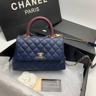 Chanel coco handle bag Navy