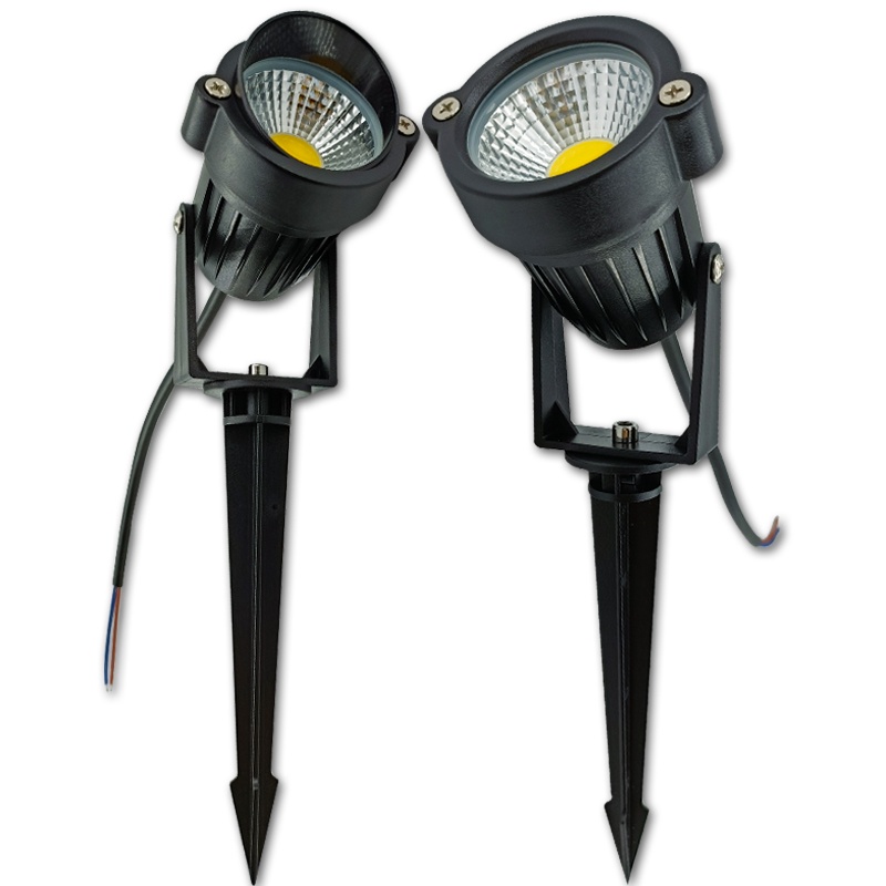 โคมไฟสปอตไลท์ LED COB 3W 5W 220v กันน้ํา สําหรับตกแต่งสวน สนามหญ้า กลางแจ้ง