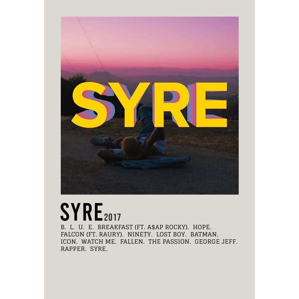 โปสเตอร์ปกอัลบั้ม Syre โดย Jaden Smith