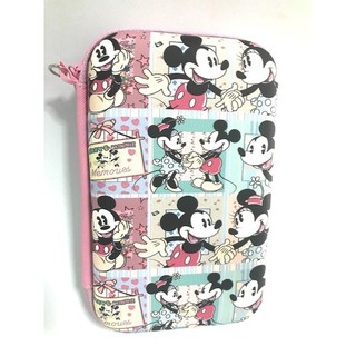 MICKEY MINNIE  MOUSE กล่องเก็บสายชาร์จ  กล่องใส่ PWB, HDD , หูฟัง , เอนกประสงค์, Size XL ลาย MICKEY AND  MINNIE  BY 8118