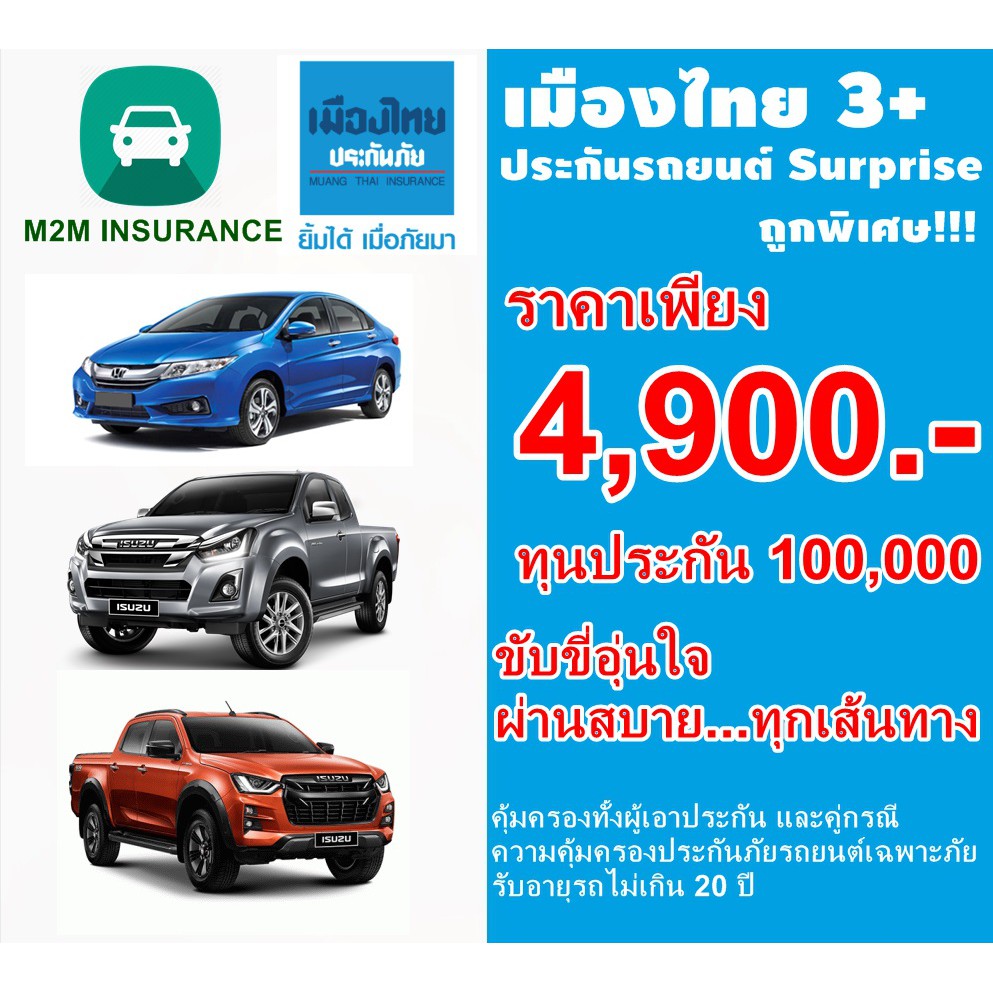 à¸›à¸£à¸°à¸ à¸™à¸  à¸¢à¸£à¸–à¸¢à¸™à¸• à¹€à¸¡ à¸­à¸‡à¹„à¸—à¸¢à¸›à¸£à¸°à¸ à¸™à¸  à¸¢ à¸›à¸£à¸°à¹€à¸ à¸— 3 Serprise à¸£à¸–à¹€à¸ à¸‡ à¸à¸£à¸°à¸šà¸°à¸ª à¸§à¸™à¸š à¸„à¸„à¸¥ à¸— à¸™à¸›à¸£à¸°à¸ à¸™ 100 000 à¹€à¸š à¸¢à¸– à¸ à¸„ à¸¡à¸„à¸£à¸­à¸‡à¸ˆà¸£ à¸‡ 1 à¸› Shopee Thailand