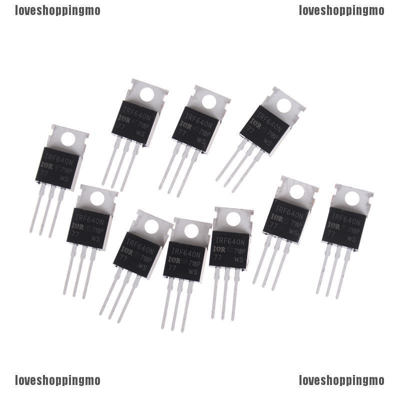 Loveshoppingmo 10 Irf 640 Irf 640 N เพาเวอร์ Mosfet 18 A 200 V To - 220