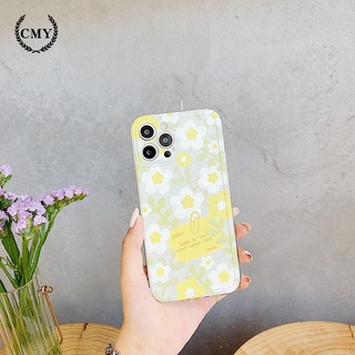 เคสโทรศัพท์ TPU ลายดอกไม้น่ารัก สำหรับ  iPhone 11 Pro Max X Xr Xs Max 7 8 Plus Se 2020 12 pro max 12 mini 13 pro max 13 mini