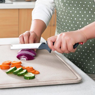 KitchenMarks มีดหั่น พร้อมเขียงในตัว 2 in 1 ในรูปแบบกรรไกร ถอดมีดมาลับได้ clever cutter กรรไกรหั่น