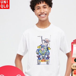 เสื้อยืดผ้าฝ้ายพิมพ์ลายแฟชั่นUniqlo UT เสื้อยืดแขนสั้น พิมพ์ลายแอนิเมชั่น Pixar สําหรับผู้ชาย และผู้หญิง