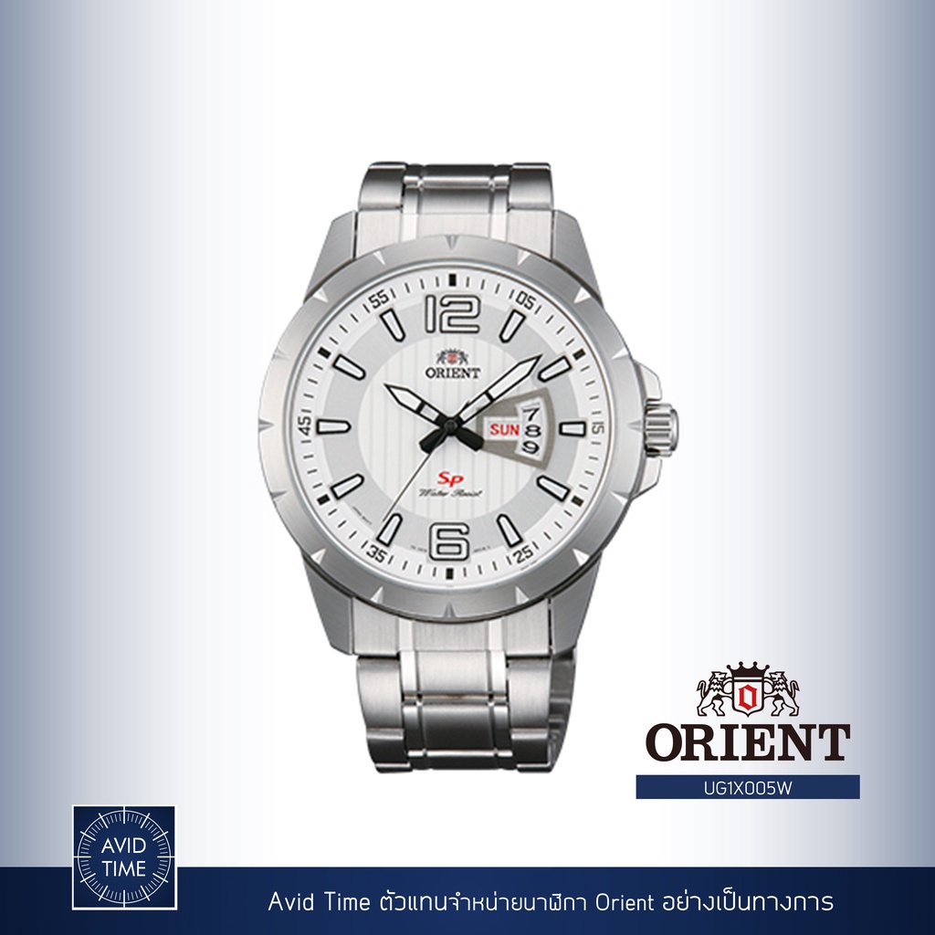 [แถมเคสกันกระแทก] นาฬิกา Orient Sports Collection 43mm Quartz (UG1X005W) Avid Time โอเรียนท์ ของแท้ ประกันศูนย์