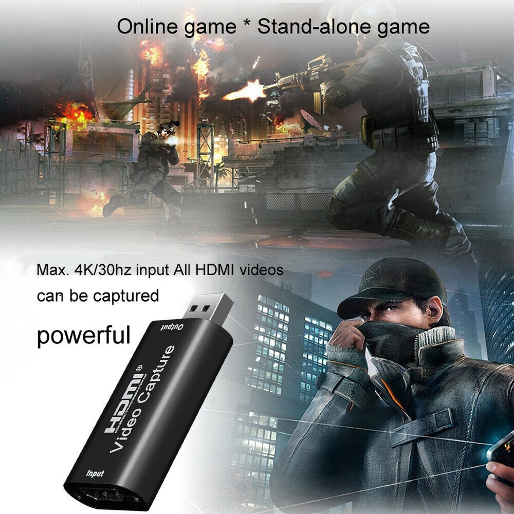 Mini Video Capture Card USB 2.0 HDMI Video Grabber Record Box fr PS4 ...