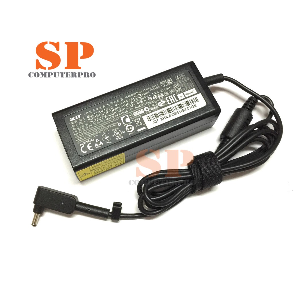 ACER Adapter อะแดปเตอร์ ของแท้ ACER A515-44 19V 2.37A หัว 3.0 * 1.1 mm