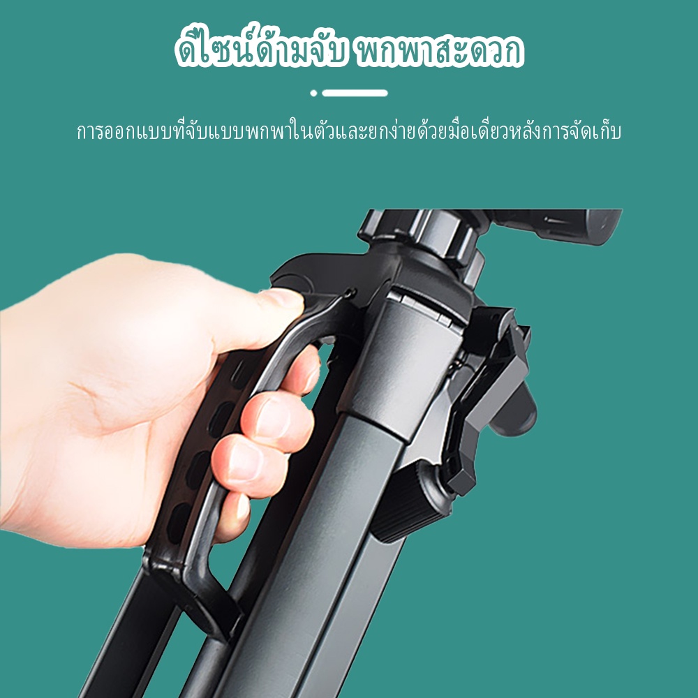 ขาตั้งกล้องระดับมืออาชีพ ขาตั้งกล้อง Tripod รุ่น TF-3520/3366 ตัวหนีบมือถือ - รูปที่ 5