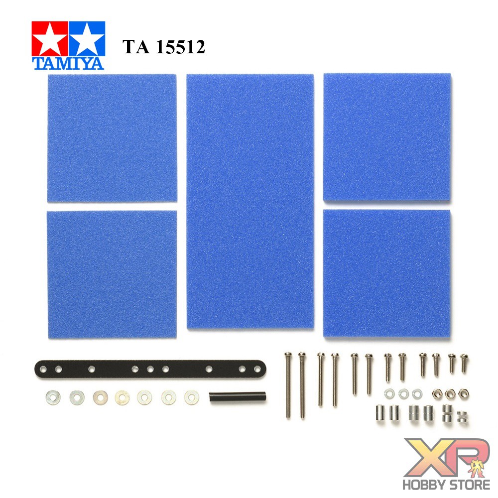 [Tamiya] Brake Sponge Set Mild 1,2,3mm Blue (TA 15512)