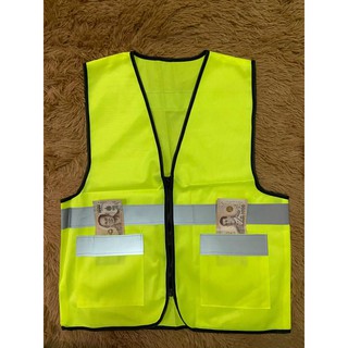 F18  Reflective Vest เสื้อจราจร  เสื้อกั๊กจราจร  เสื้อกั๊กสะท้อนแสง  เสื้อกั๊กสะท้อนแสง