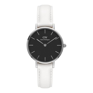 DANIEL WELLINGTON CLASSIC PETITE BONDI 28 MM SILVER นาฬิกาแบรนด์เนม สายสแตนเลส 100% U-198