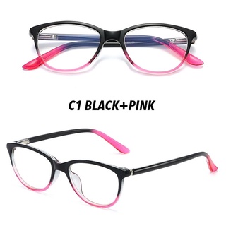 FS🔥💯🇹🇭 Black and Pink Glasses แว่นตาทรงเหลี่ยม แว่นตากรองแสง กรอบแว่นตาป้องกันรังสี กรอบสีดำ-ชมพู กรอบแว่นตาราคาถูก