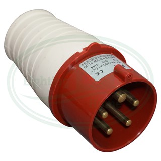 พาวเวอร์ ปลั๊ก ตัวผู้ ต่อกลาง PNC Type 015 IP44 16A-6h/380-415V~ สีแดง