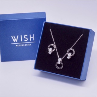 WISH004Set - Roman Circle Set เซ็ตสร้อยคอพร้อมต่างหูสไตล์มินิมอล