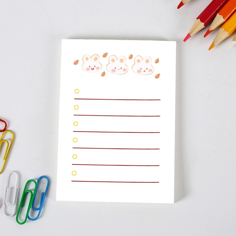 กระดาษโน้ต ลายผลไม้ ฉีกได้ ไม่เหนียวติด