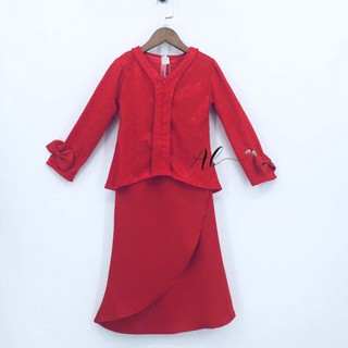 Angel Baby Baju Kurung Kids (สีแดง)