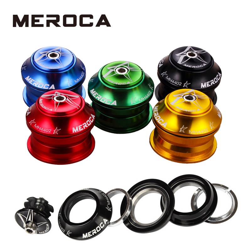 MEROCA ชุดหูฟังจักรยาน 44 มม.หลอดตรงในตัวอลูมิเนียม MTB Steer คอลัมน์ระบบรวมอุปกรณ์เสริมส้อม