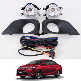 ไฟสปอร์ตไลท์ ไฟตัดหมอก โตโยต้า VIOS YARIS เบต้า ซีดาน TOYOTA วีออส ยาริส SEDAN 2013-2014 พร้อมชุดสายไฟ และครอบไฟ 1 ชุด