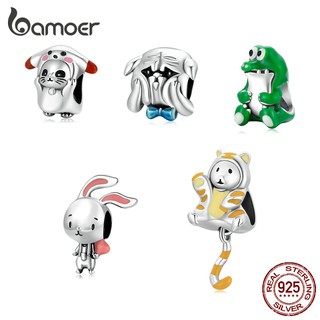 Bamoer Beads Cute Animal Series 925 Silver Fashion Accessories Suitable For Diy Bracelets Scc20085