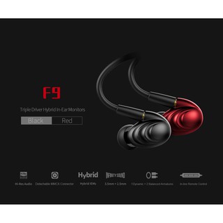 FiiO F9 หูฟังระดับ Hi-Res ขั้ว MMCX เปลี่ยนสายได้ สินค้าพร้อมจัดส่ง รับประกันศูนย์ไทย