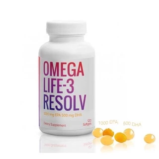 120 ซอฟท์เจล Omega Life-3 Resolv น้ำมันปลาเข้มข้นสูง