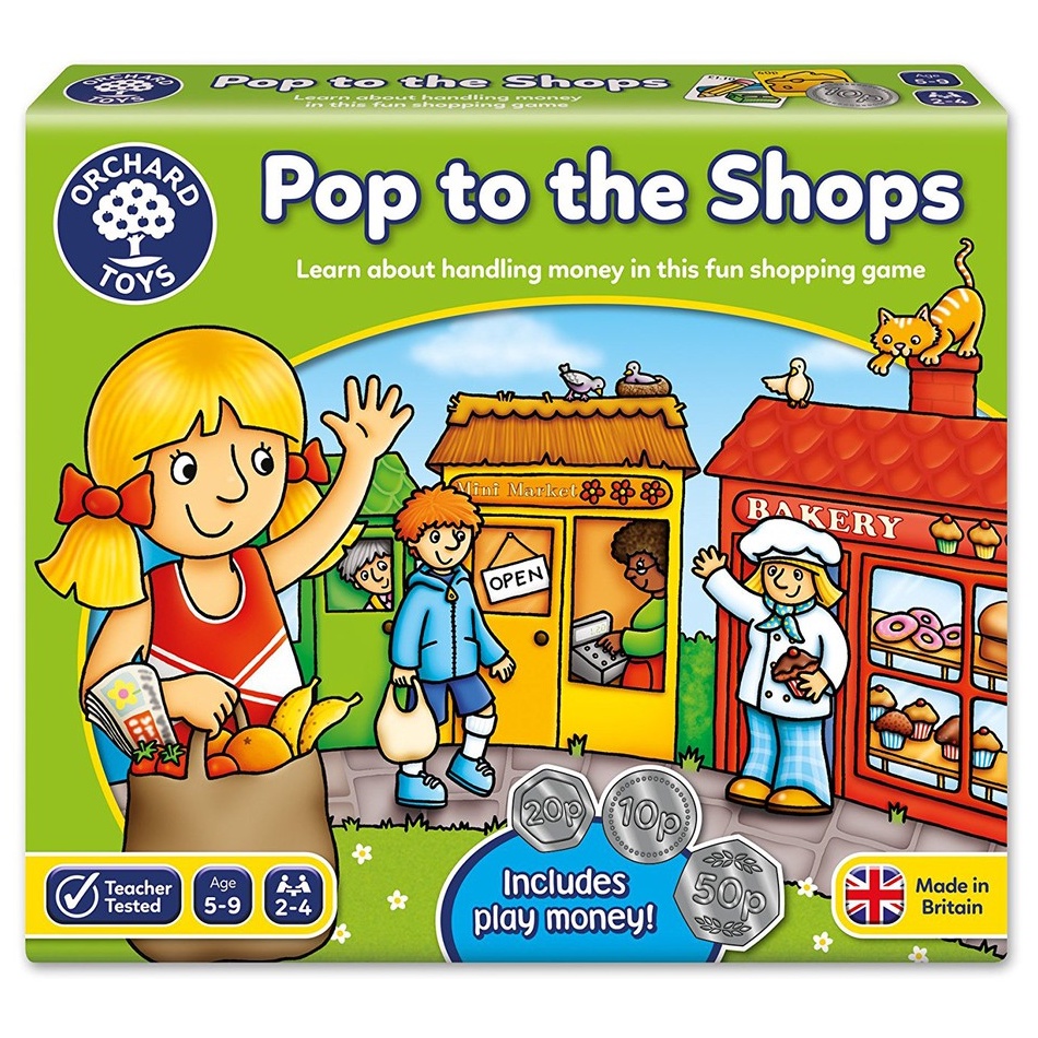 ORCHARD TOYS, Pop to the Shops บอร์ดเกมส์เด็ก สอนน้องๆให้รู้จับการใช้เงิน ลิขสิทธิ์แท้ นำเข้าจากอังก