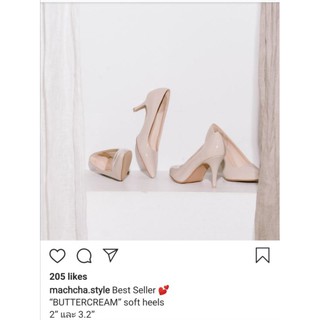 รองเท้าแบรนด์ Machcha Buttercream 3.2" size 37