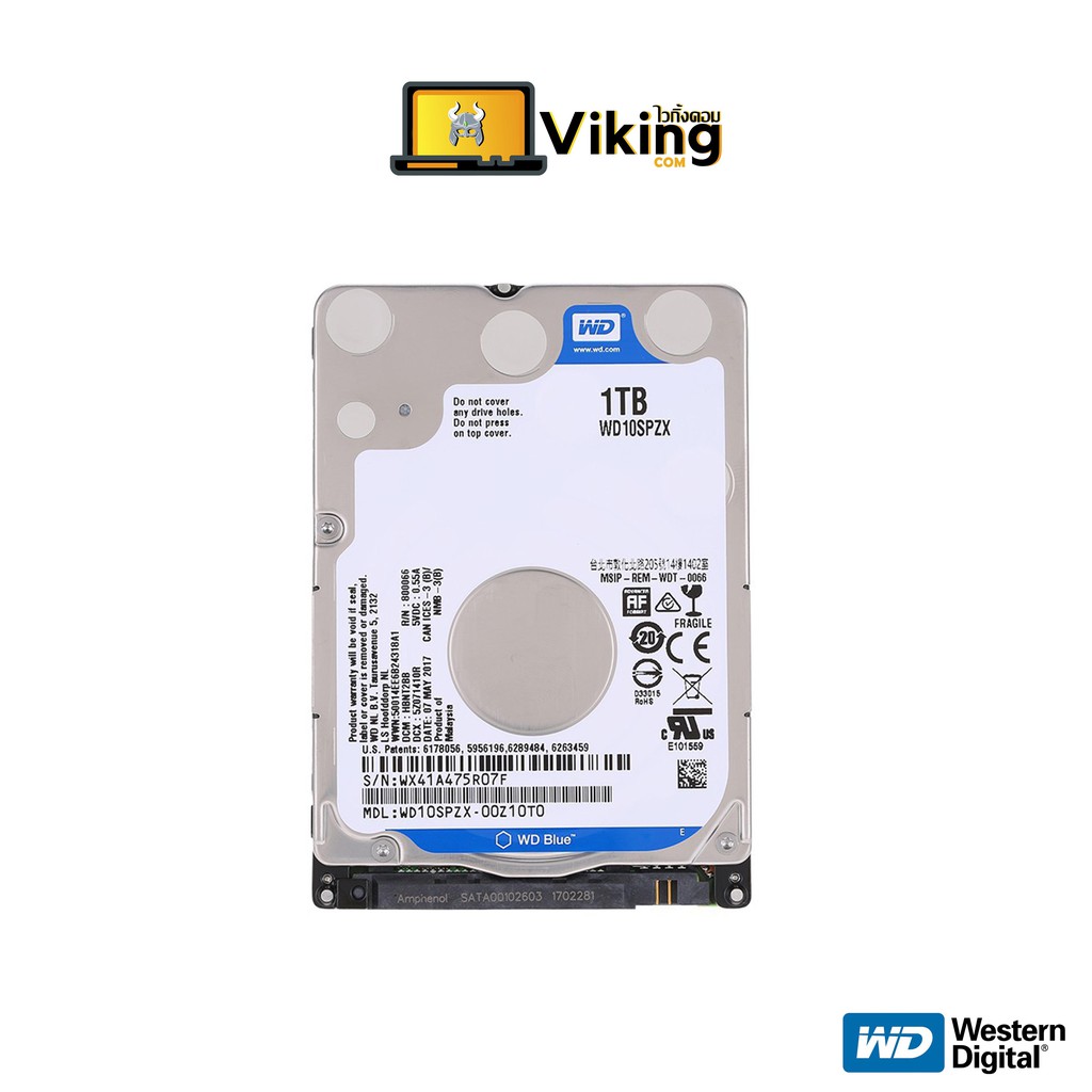 HDD 1 TB (NB-SATA-3) WD Blue (5400RPM, WD10SPZX)