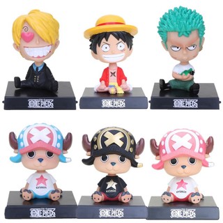 ตุ๊กตาหัวโยก วางหน้ารถ วางโทรศัพท์ ลาย one piece