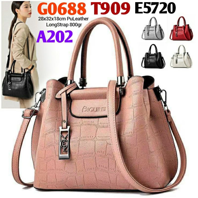จิจ. กระเป๋าสะพาย Double Handle TOTE HAND BAG A202 E5720 T909 G0688 YOEL PREMIUM TOTE HAND BAG นําเข