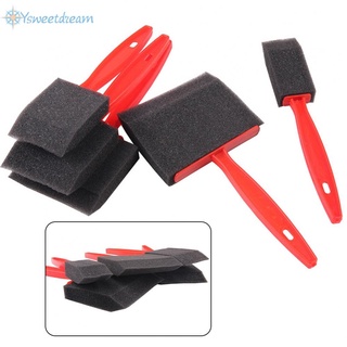 SWTDRM- ~Foam Brushes 5 Piece Set Excellent Water Retention Foam Paint Brush Plastic-【Sweetdream】