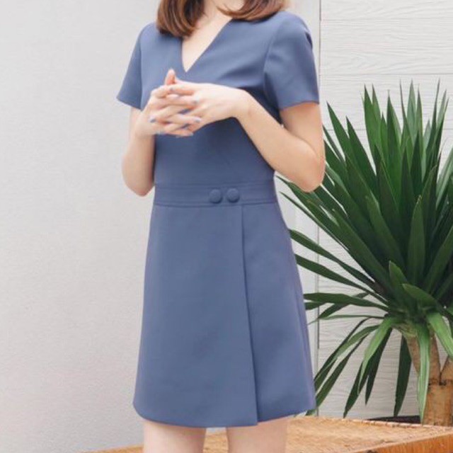 ใหม่ เดรสจาก Laurel_Brand Niseko Mini Dress in Blue S