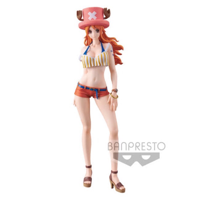 One Piece : Sweet Style Pirates - Nami Style by Chopper Figure สีเข้ม มือ 1 ของแท้  LOT DT ราคากล่อง