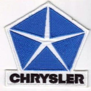 [ตัวรีด เย็บได้] CHRYSLER ป้ายติดเสื้อ logo Embroidered Sew Iron On Patches Badge