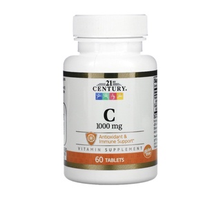 [พร้อมส่ง] 21st Century, Vitamin C 1000 mg 60 Tablets วิตามิน ซี 1000มิลลิกรัม