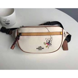 💥Coach New 3747 Japan Limited Disney Co-branded Womens Waist Bag