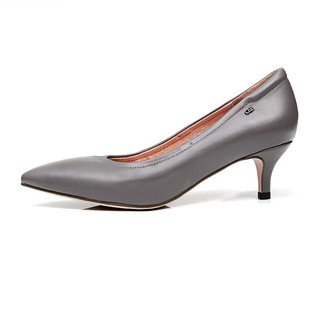 O&amp;B รองเท้าส้นสูงหนังแกะ รุ่น DIANA HEELS 2" in Grey suit