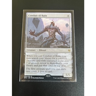 การ์ด MTG Conduit of Ruin EDH Magic the gathering รุ่น BFZ สภาพ Nm