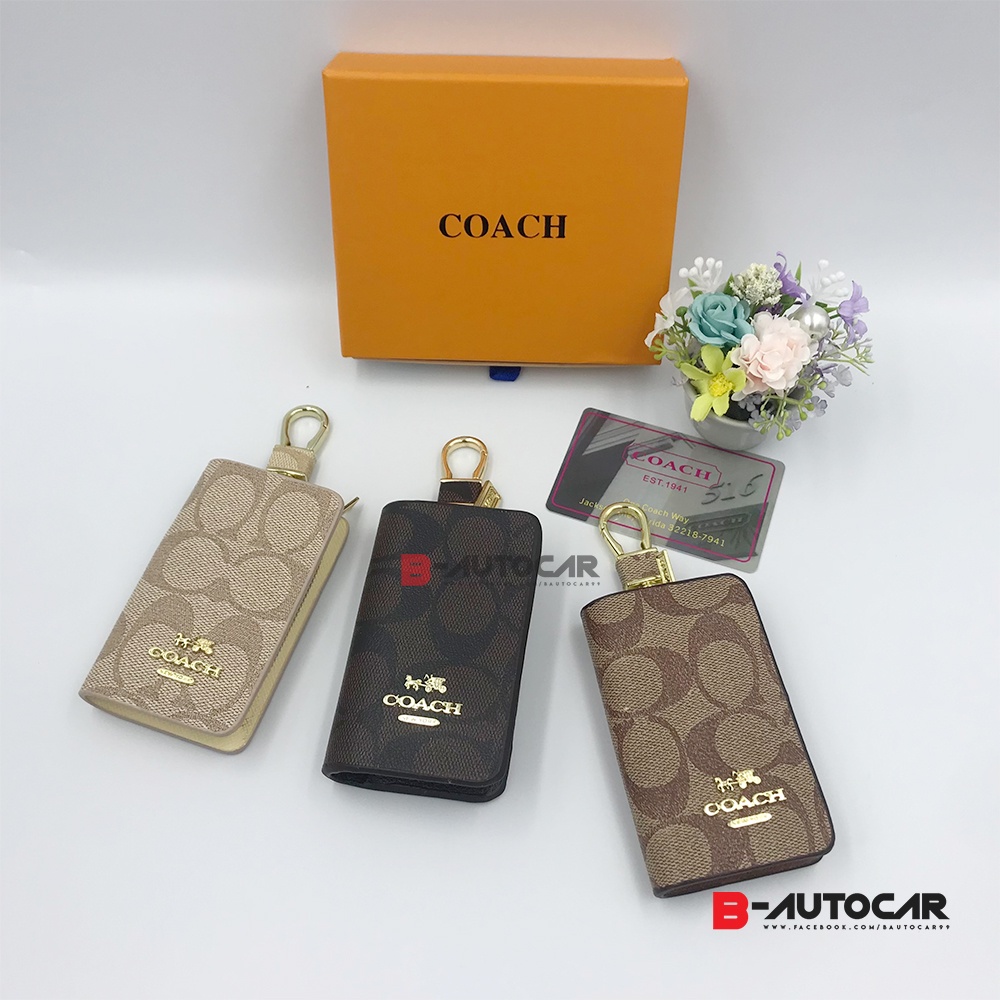 ซองใส่กุญแจรีโมทรถยนต์ coach 🔥ส่งไวจากไทย🔥